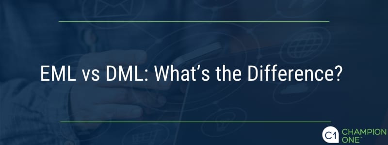 EML与DML:有什么区别?