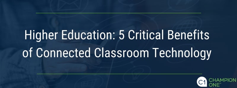 高等教育:互联课堂技术的5个关键好处